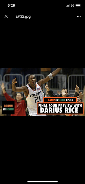 UConn slayer Darius Rice talks with CanesInSight
