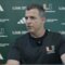 Coach Cristobal recaps Thursday practice: “Something clicked today” with TreVonte’ Citizen