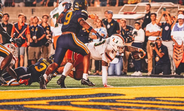 Miami’s starter snap counts from the California game