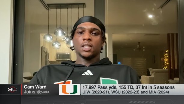 Everything Cam Ward said to ESPN, including whether he will play bowl