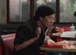 Ken-Jeong-Spills-His-Milk-While-Laughing-On-Community.gif