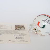 Sean Taylor AUTOGRAPHED extremely limited Riddell Miami Hurricanes mini helmet JSA LETTER