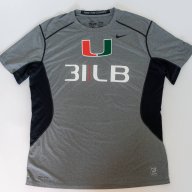 NIKE PLAYER EXCLUSIVE UNIVERSITY OF MIAMI PRO DAY SHIRT (XL)