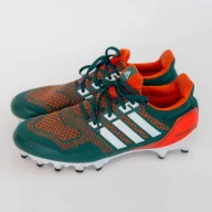 Adidas Ultraboost Miami Hurricanes Team Issued PE Football Cleats (Green)