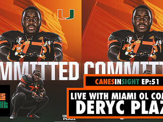 LIVE With Miami Hurricanes OL Commit Deryc Plazz | The CanesInSight Podcast