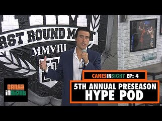 5TH ANNUAL PRESEASON HYPE POD| WE'RE FINALLY BACK BABY | CANES IN SIGHT PODCAST