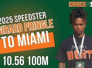 INSTANT REACTION: Girard Pringle commits to MIAMI | Elite 2025 RB with TRACK SPEED