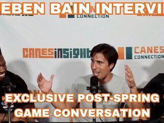 Rueben Bain EXCLUSIVE interview after Canes Spring Game
