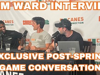 Miami QB Cam Ward EXCLUSIVE interview after Spring Game