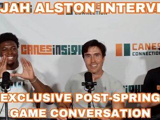 Elijah Alston EXCLUSIVE interview after Miami spring game
