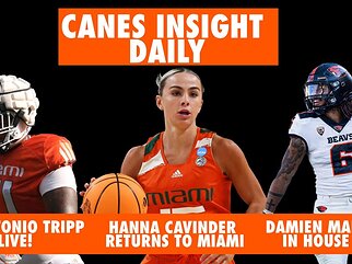 Damien Martinez In-House Visit With Miami | Hanna Cavinder BACK & More | Canes OL Antonio Tripp Live