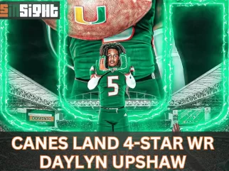 4-STAR WR Daylyn Upshaw commits to the CANES