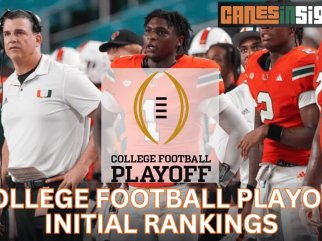 Canes ranked #4 in College Football Playoff Rankings! Projected 3-SEED