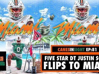 BREAKING NEWS: FIVE-STAR DT Justin Scott flips from Ohio State to Miami | CanesInsight Podcast